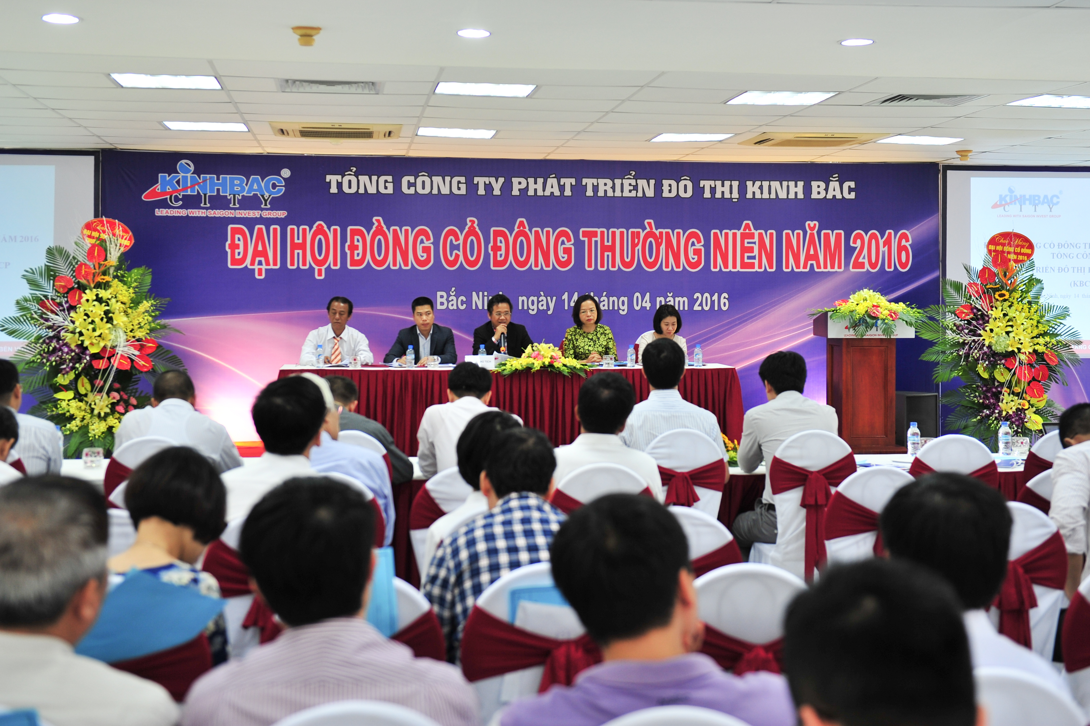 Tổng Công ty Phát triển Đô thị Kinh Bắc (KBC) tổ chức thành công Đại hội đồng cổ đông thường niên năm 2016