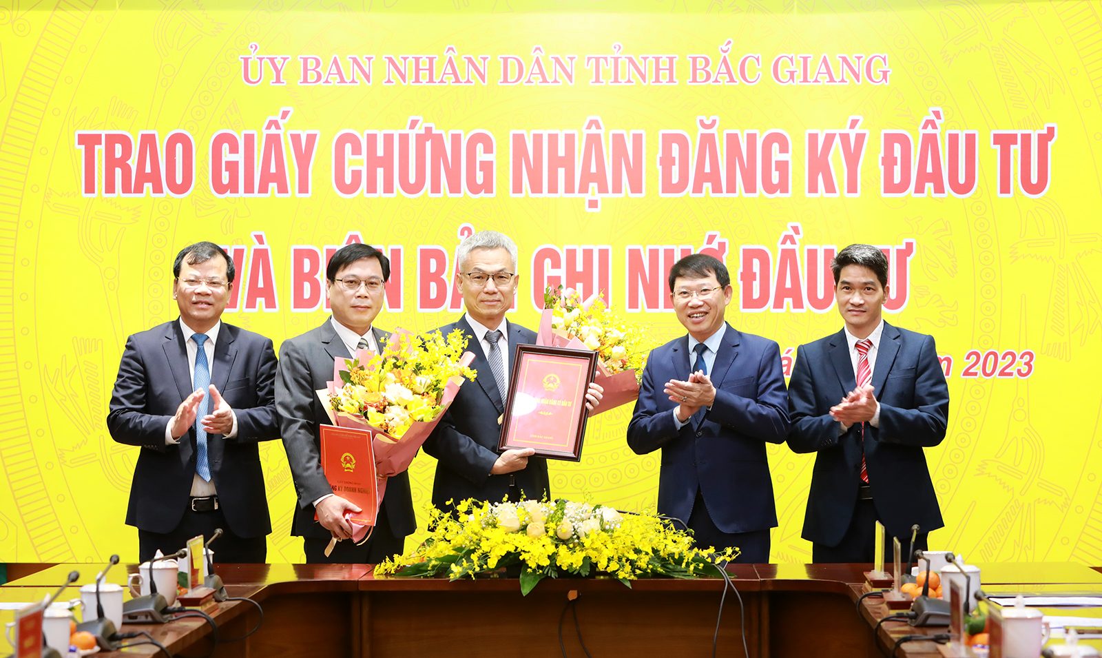 THE FULIAN PRECISION TECHNOLOGY FACTORY PROJECT, INVESTED AT QUANG CHAU INDUSTRIAL PARK (BAC GIANG PROVINCE), WAS GRANTED THE CERTIFICATE OF INVESTMENT REGISTRATION ON THE FIRST DAY OF 2023