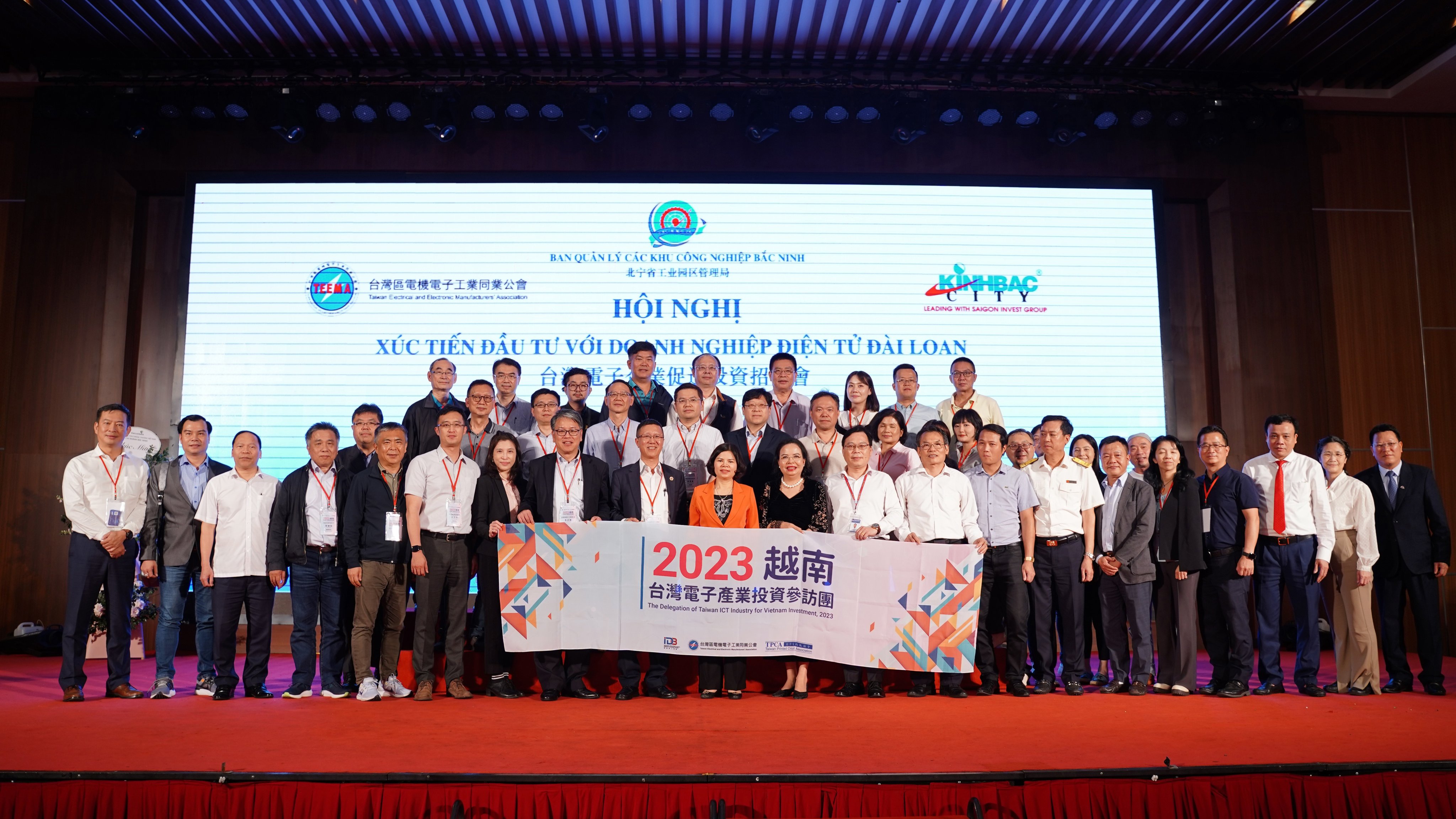 KBC CO-ORGANIZED THE INVESTMENT PROMOTION CONFERENCE WITH TAIWAN ELECTRONICS ENTERPRISES IN BAC NINH